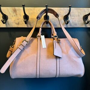 Blush Pink Sole Society Weekender Duffel Bag NWT